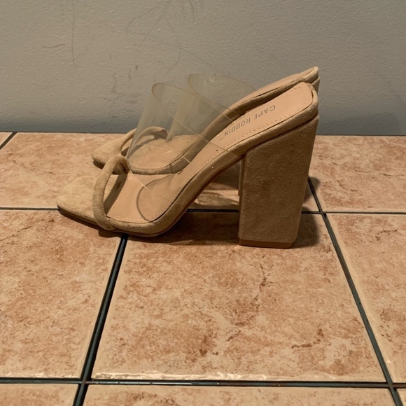 Cape Robbin Nude Block Heels size 6.5 - Picture 4 of 10